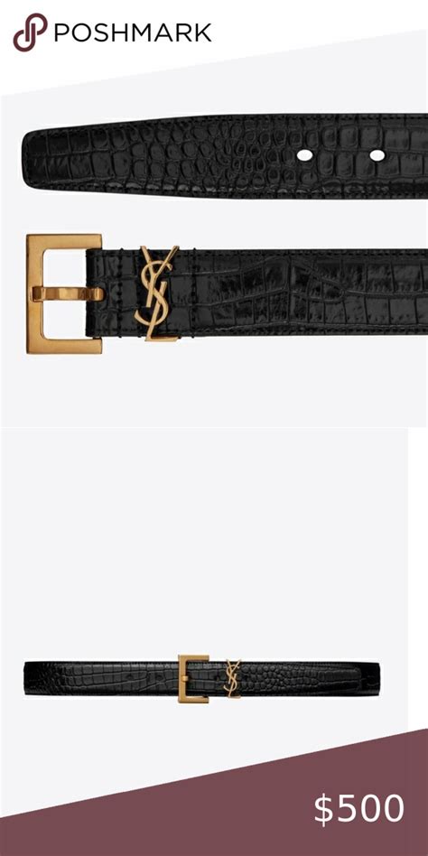 ysl tassel chain belt|YSL crocodile belt.